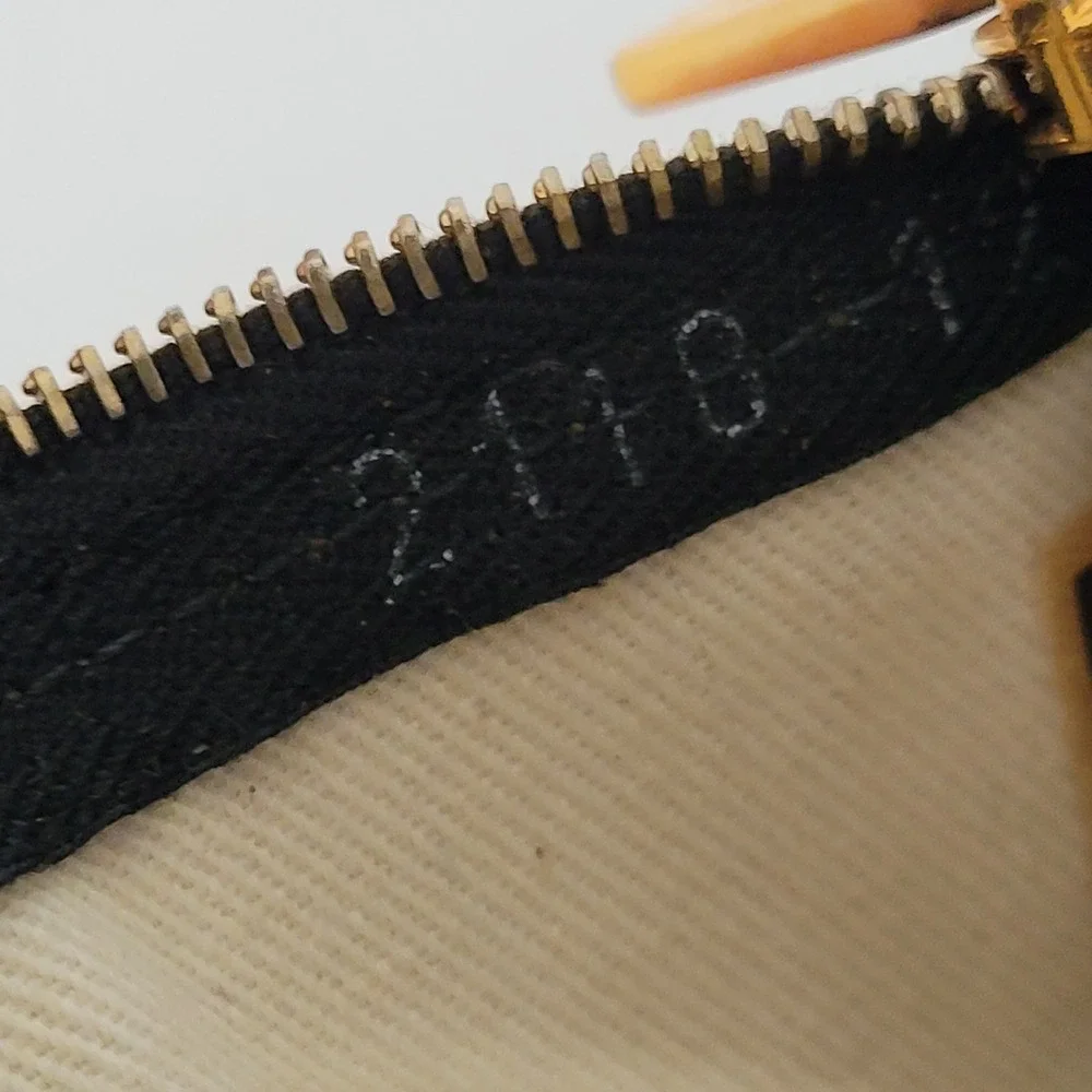 Fendi Zucca Canvas Key Pouch Brown Black Monogram Coin Case Wallet Italy